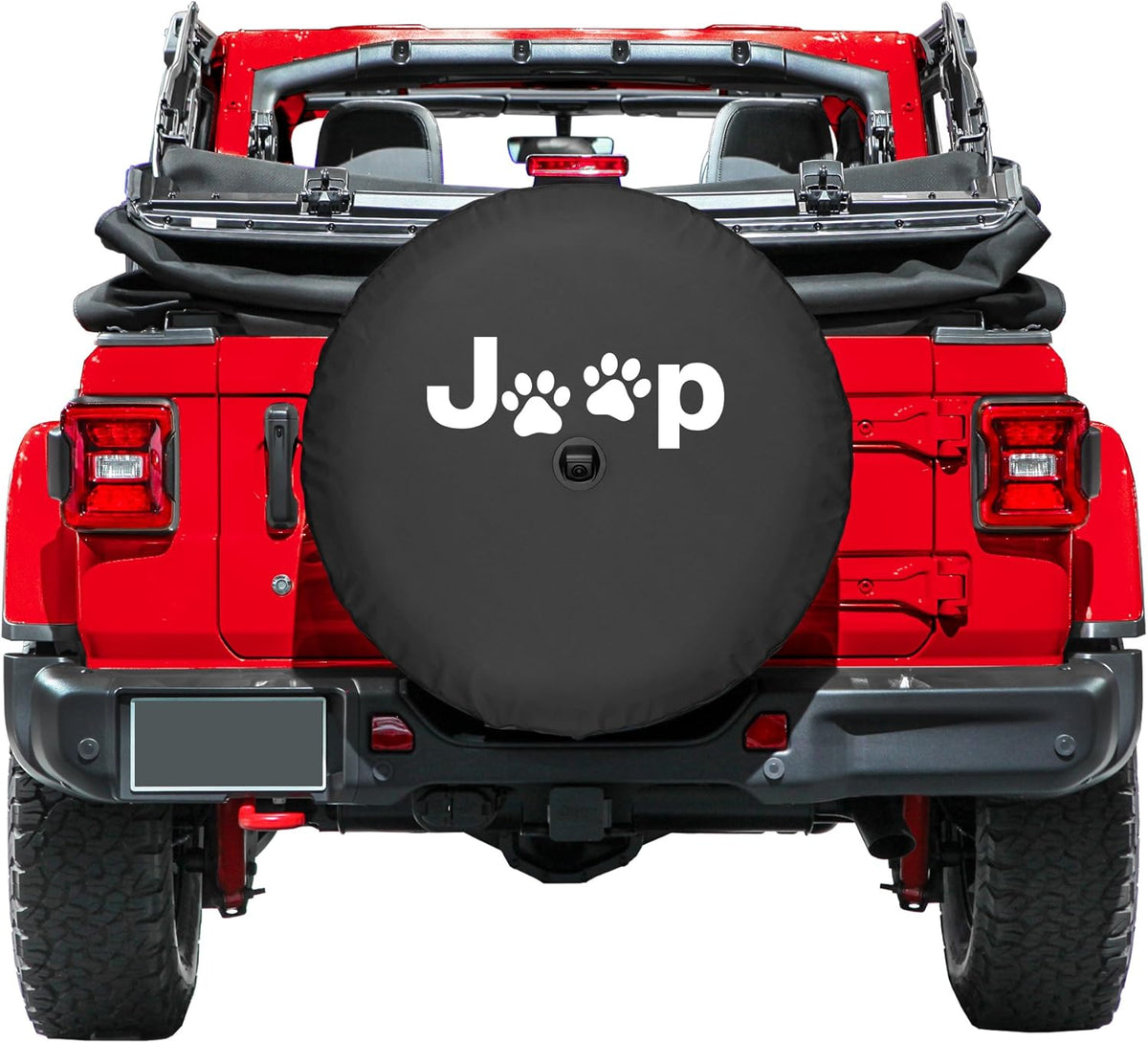 33" Soft Tire Cover with Back-up Camera Dog Paw Prints Pack of 2 C880242