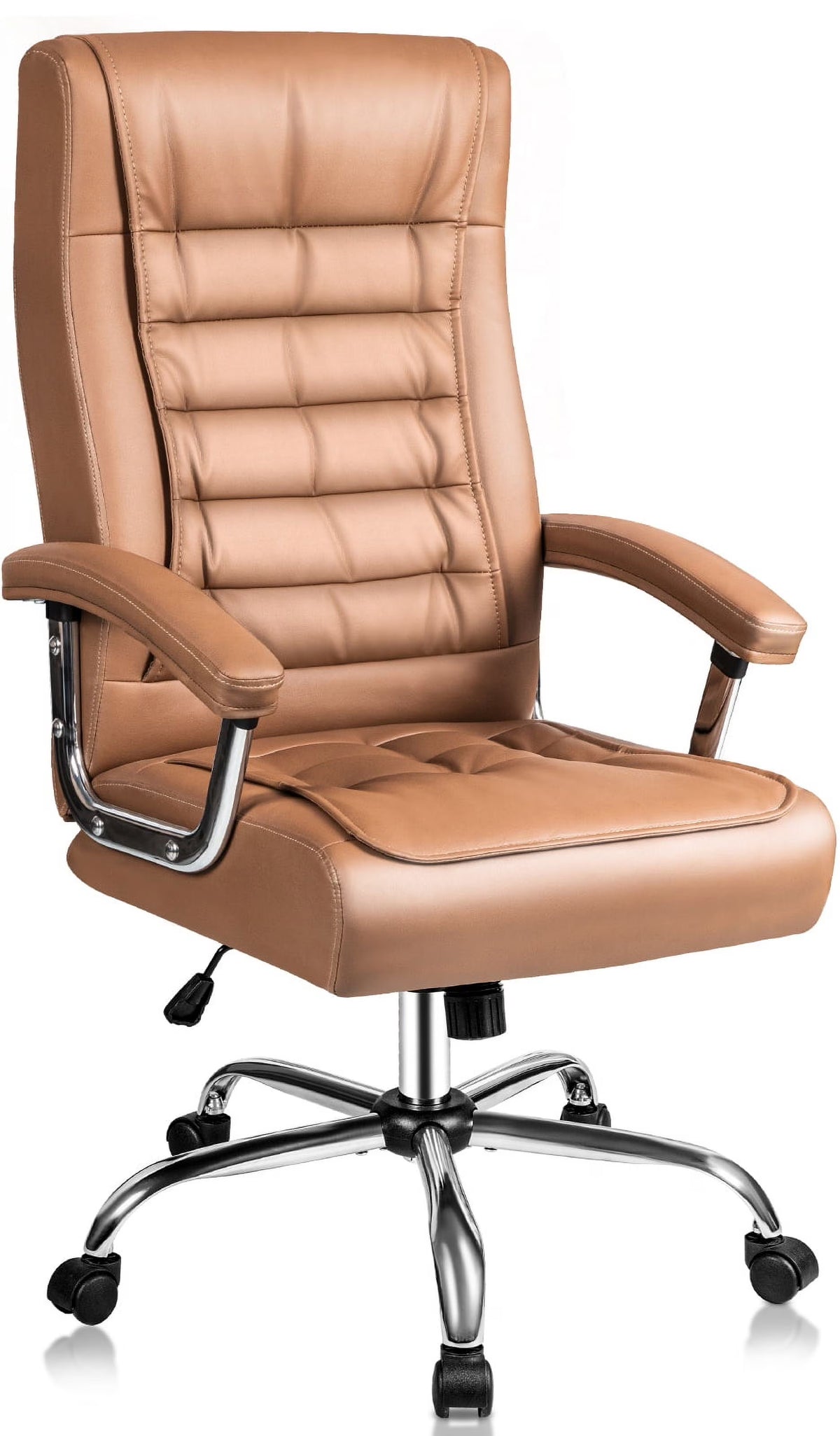 Khaki High Back Office Chair with Padded Armrest P610267