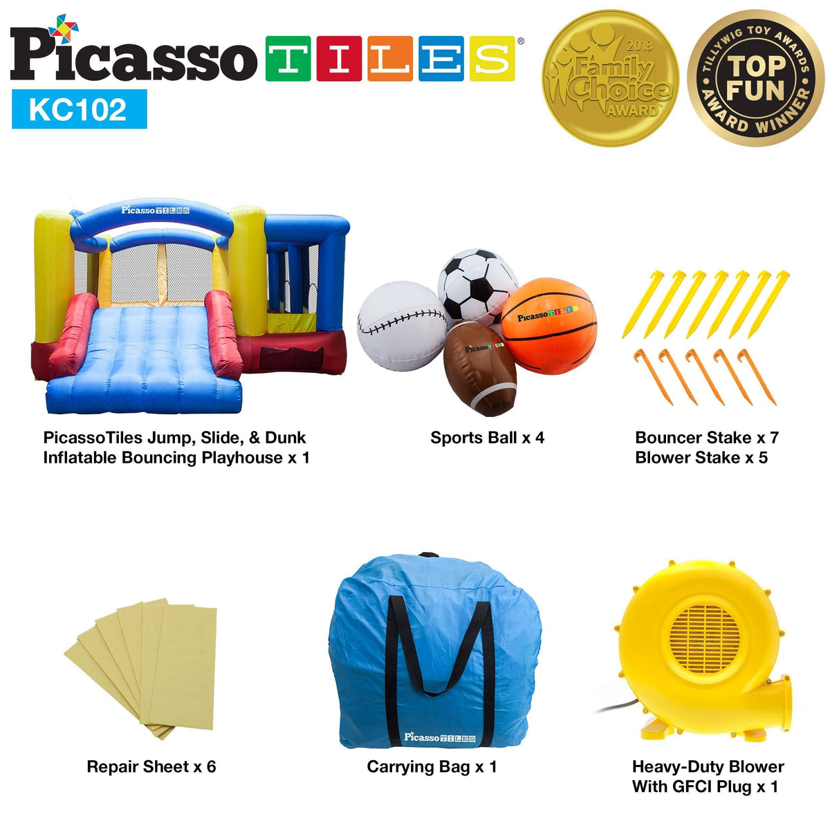 Inflatable Bouncer Jumping House with Slide O89341
