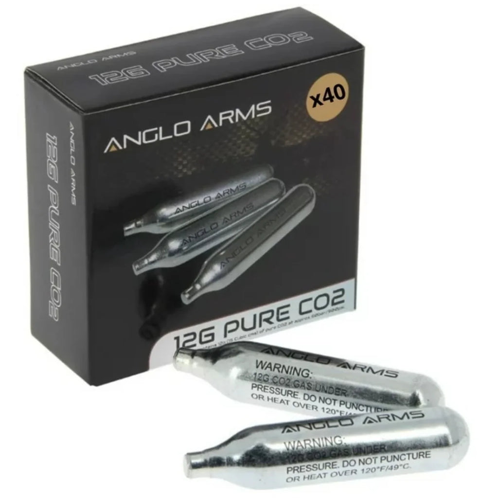 12g Co2 Gas Capsule Airsoft Rifle Pistol Airgun - Pack of 40 V75109