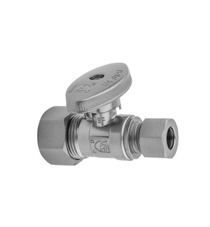 Polished Brass Compression Valve with Square Lever Handle G955514