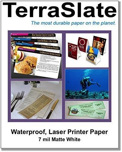 7 Mil 8.5x22 Waterproof Laser Printer Paper 100 Sheets T915774