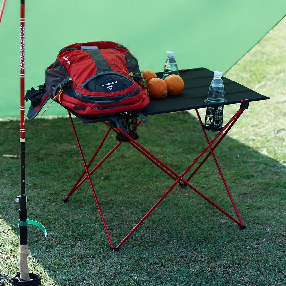 Lightweight Folding Camp Table with Cup Holders P60760