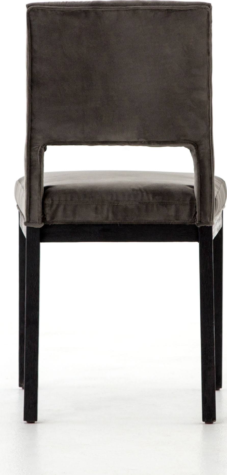 Washed Velvet Grey Dining Chair N516