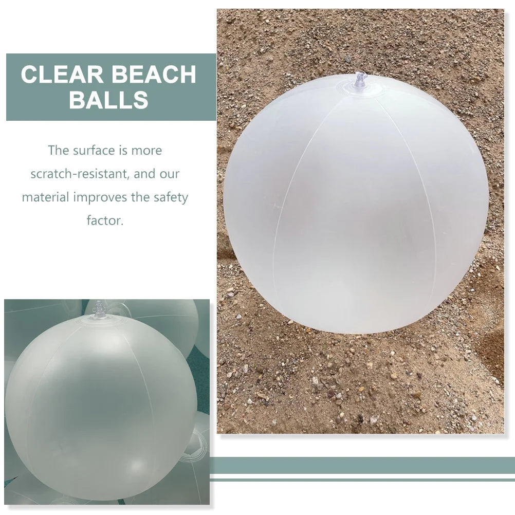 10 Pcs Kids LED Inflatable Ball Game White Pvc C39252
