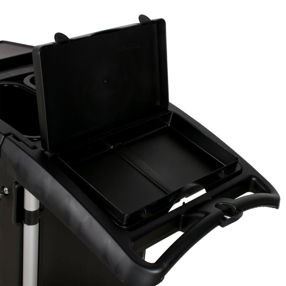 Black Compact Folding Housekeeping Cart L68180