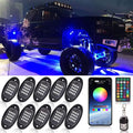 10 Pods RGB LED Rock Lights with Remote Control U160287
