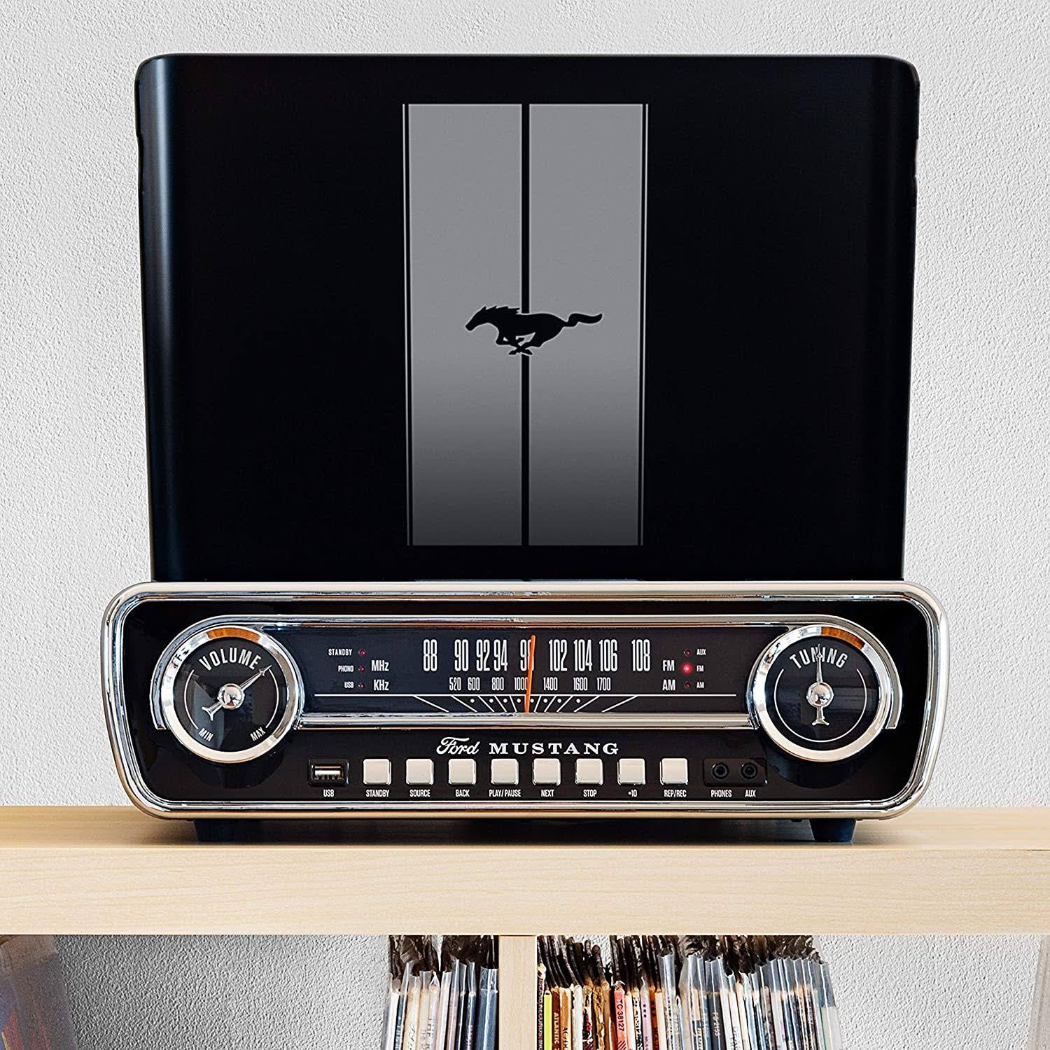 Black 4-in-1 Classic Music Center O8203