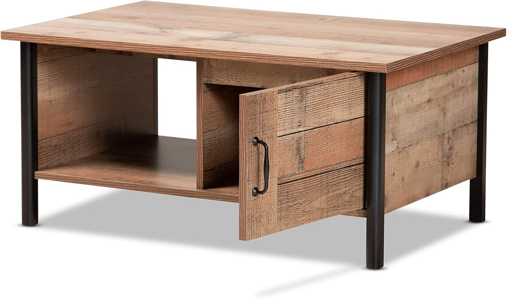 Oak Brown Black Coffee Tables U31372