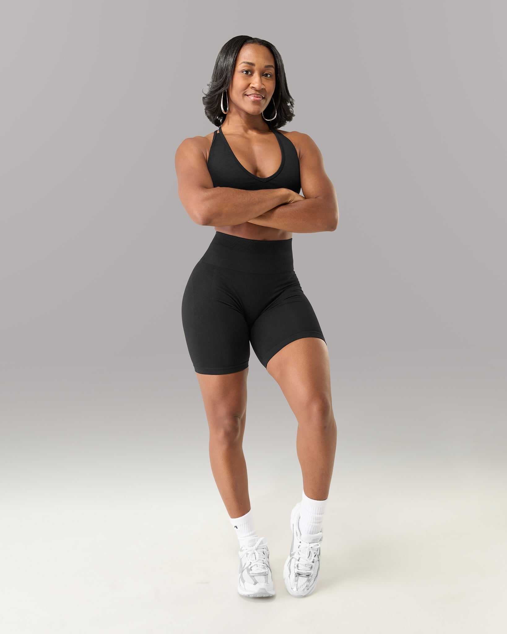 Amplify Gravity Ultra-High Rise Biker Short - Black