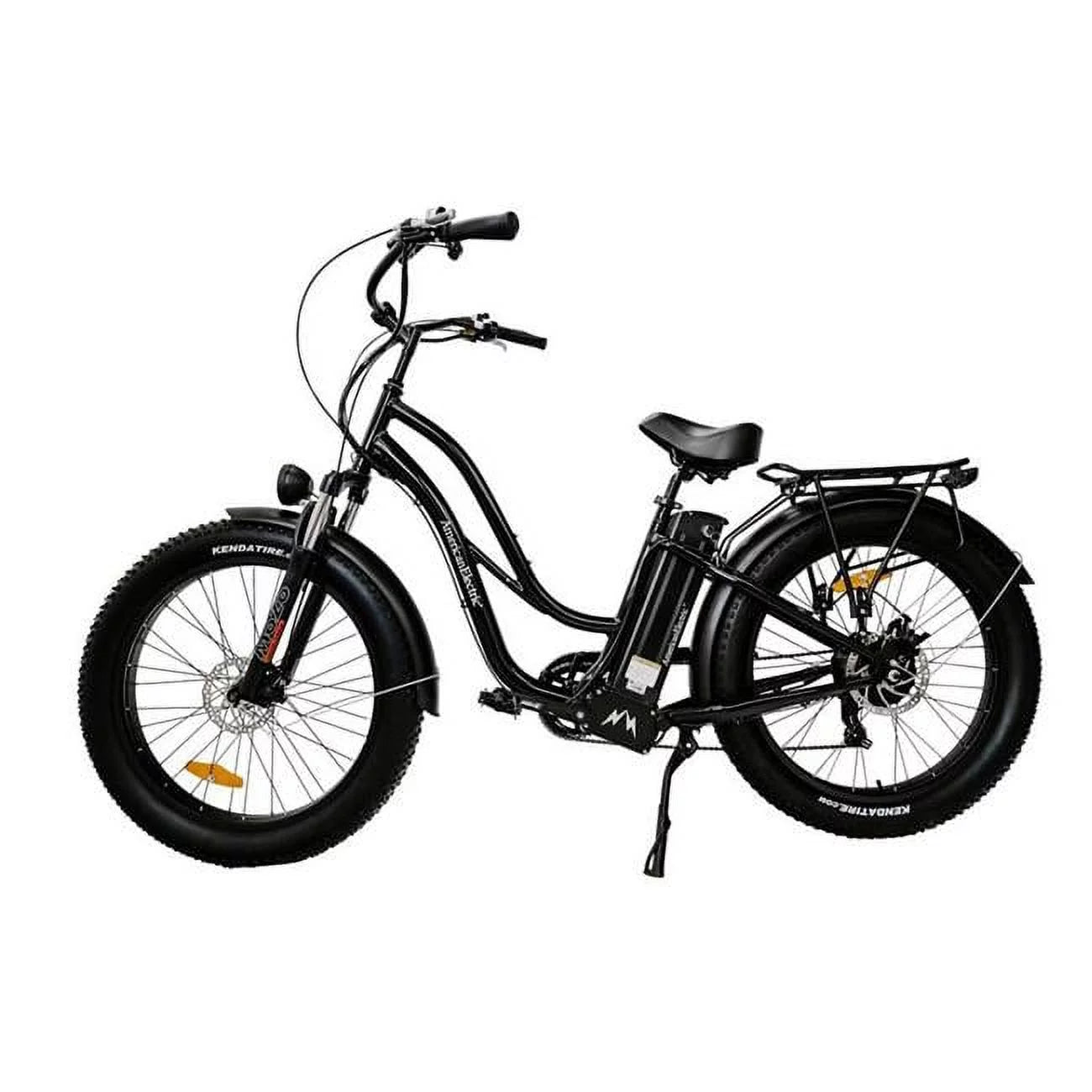 Matte Black 750W Fat Tire Electric Bike Y9636