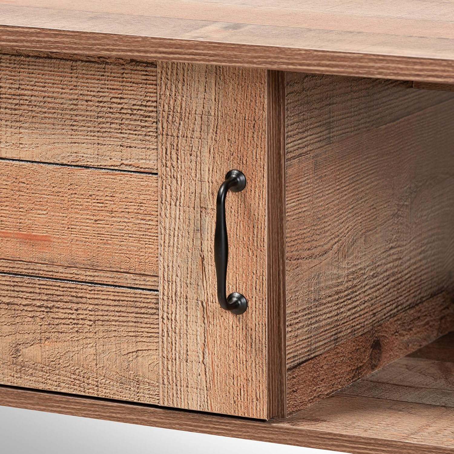 Oak Brown Black Coffee Tables U31372