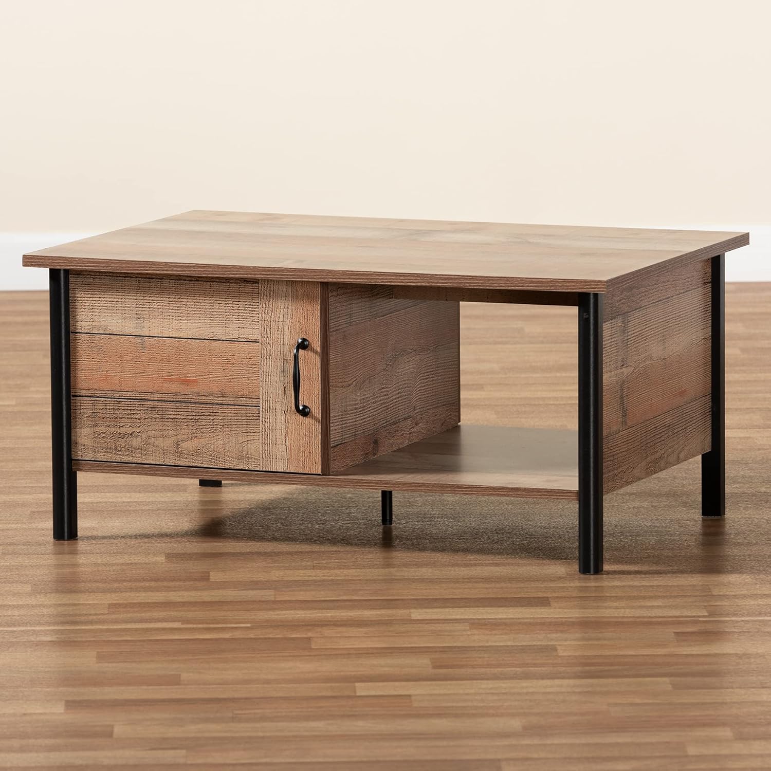 Oak Brown Black Coffee Tables U31372