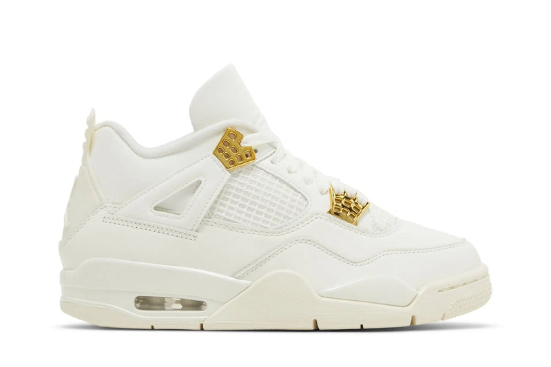 Air Jordan 4 Retro WMNS 'Metallic Gold' – Women's Exclusive Sneaker in Luxe Gold & White