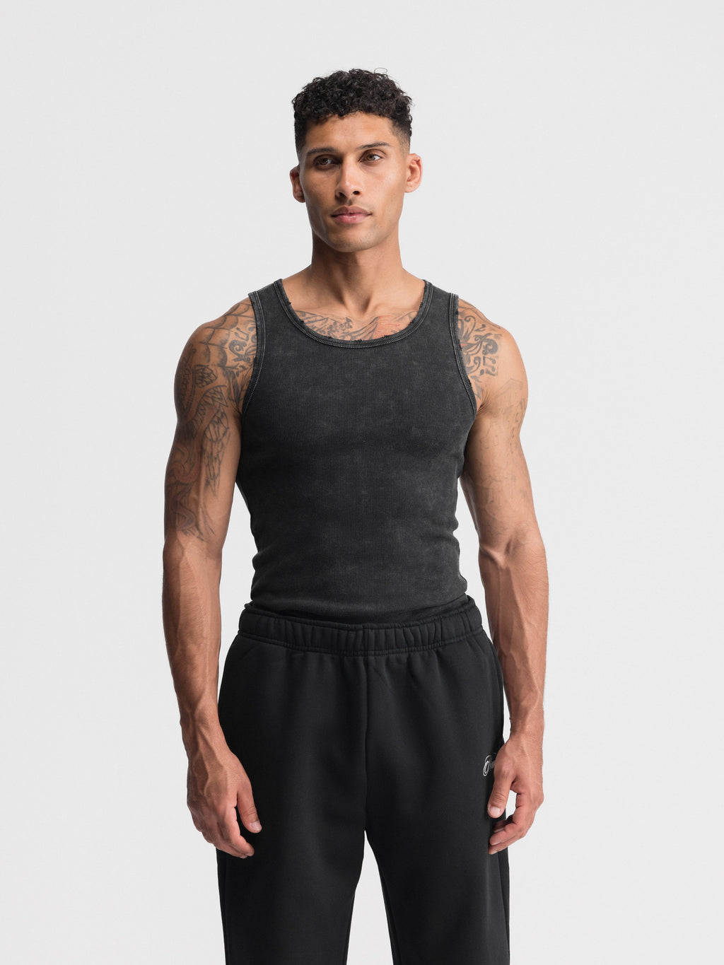 Premium Ultra-Soft Cotton Distressed Fitted Tank 2 Pack