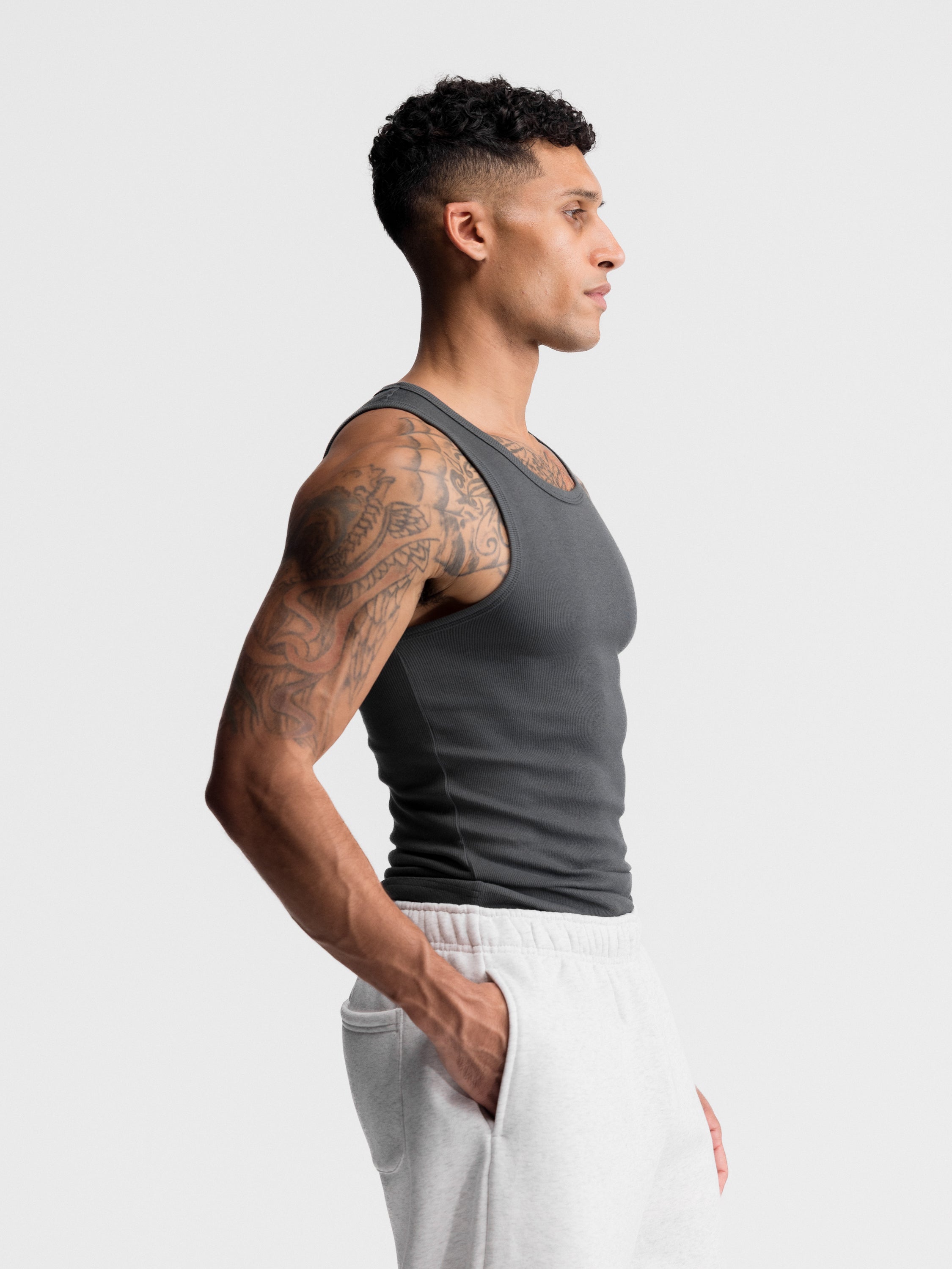 Premium Ultra-Soft Cotton Fitted Tank 6 Pack