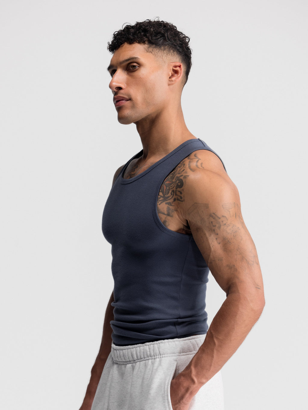 Premium Ultra-Soft Cotton Fitted Tank 3 Pack