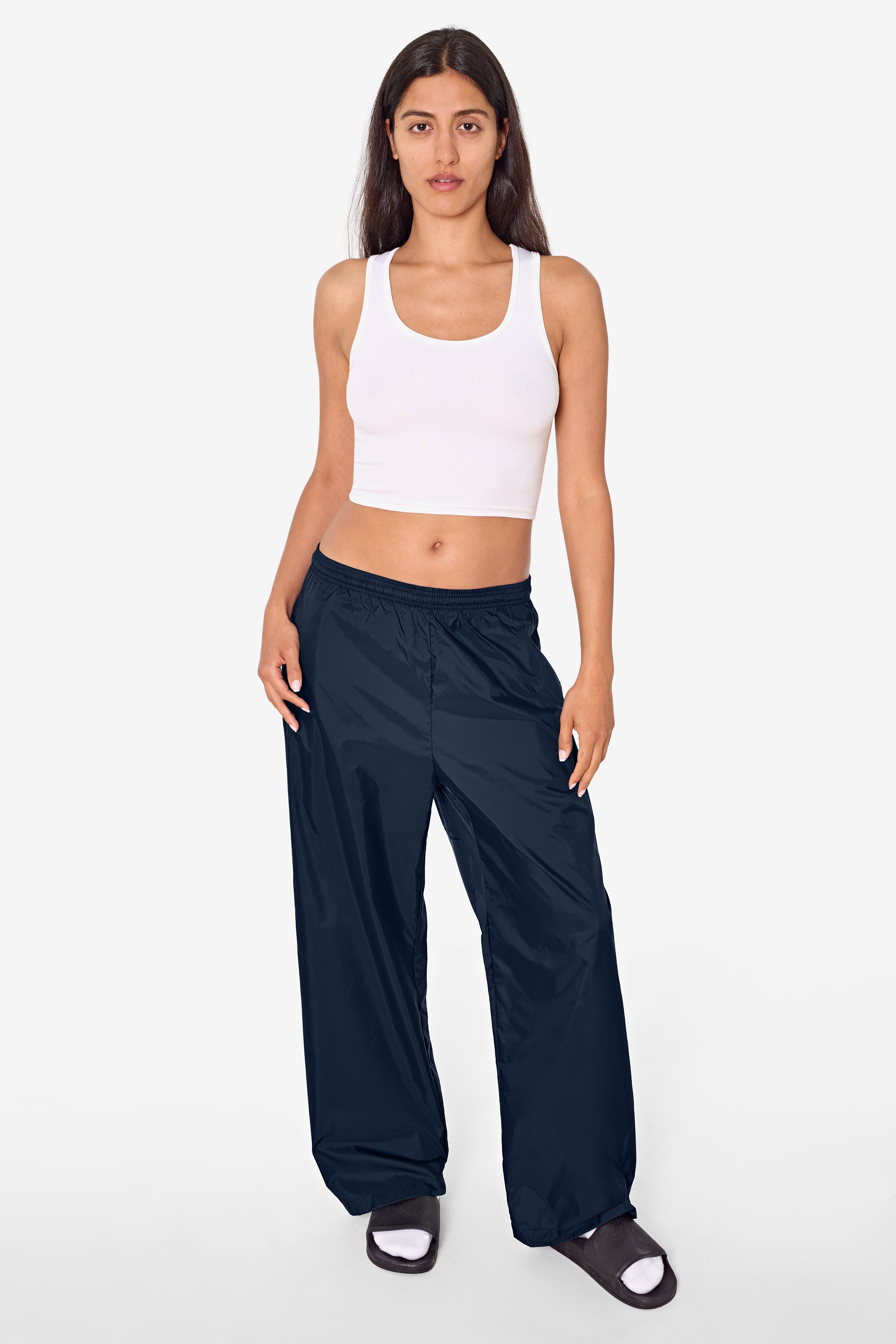 RNF445 - Lightweight Nylon Taffeta Wide Leg Pant