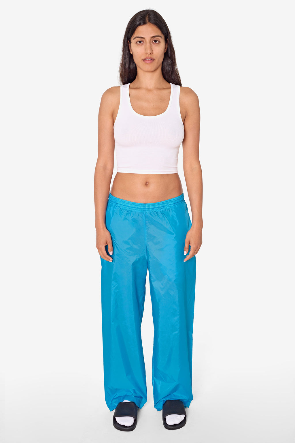 RNF445 - Lightweight Nylon Taffeta Wide Leg Pant
