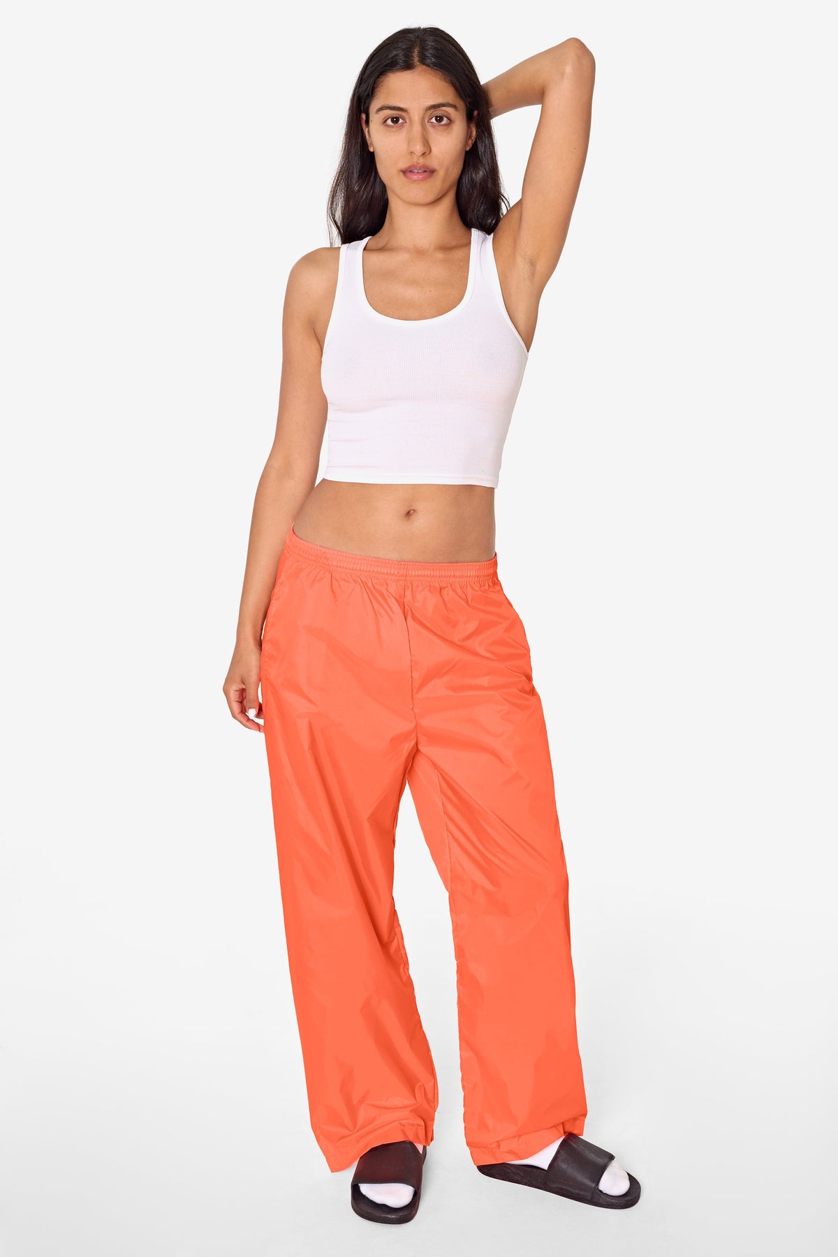 RNF445 - Lightweight Nylon Taffeta Wide Leg Pant