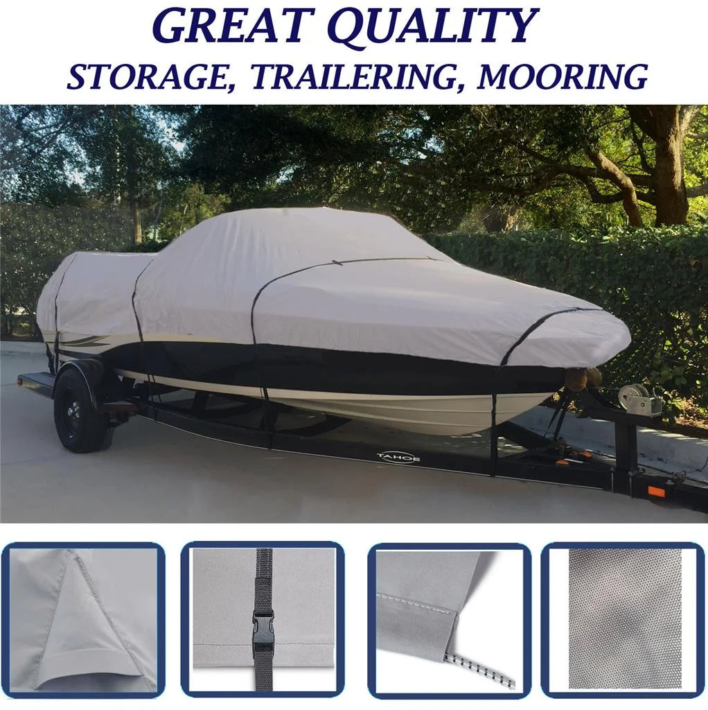 Boat Cover for Polar Kraft Kodiak V 168 SC with TM 2002-2007 V518