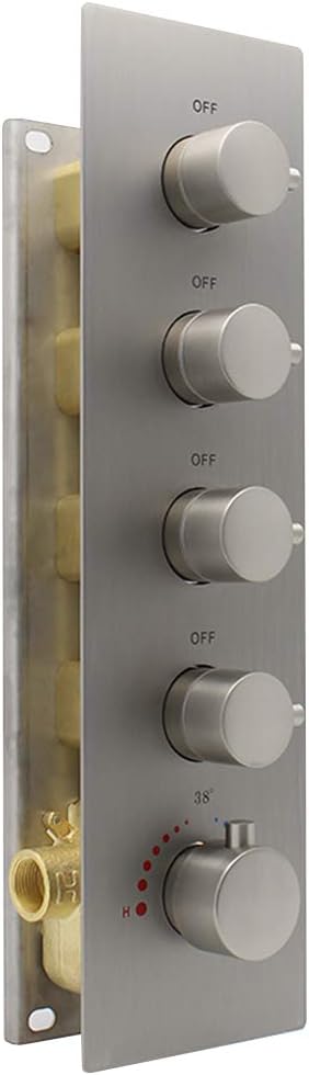 3-way Brass Thermostatic Shower Valve, Chrome N234300