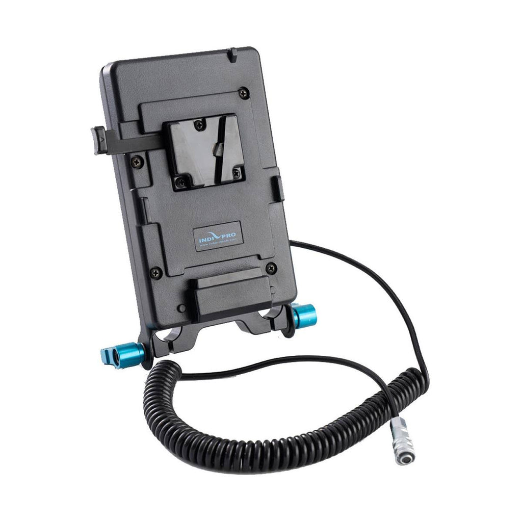 V-Mount Battery Plate with 15mm Rod Mount with Coiled Cable C383580