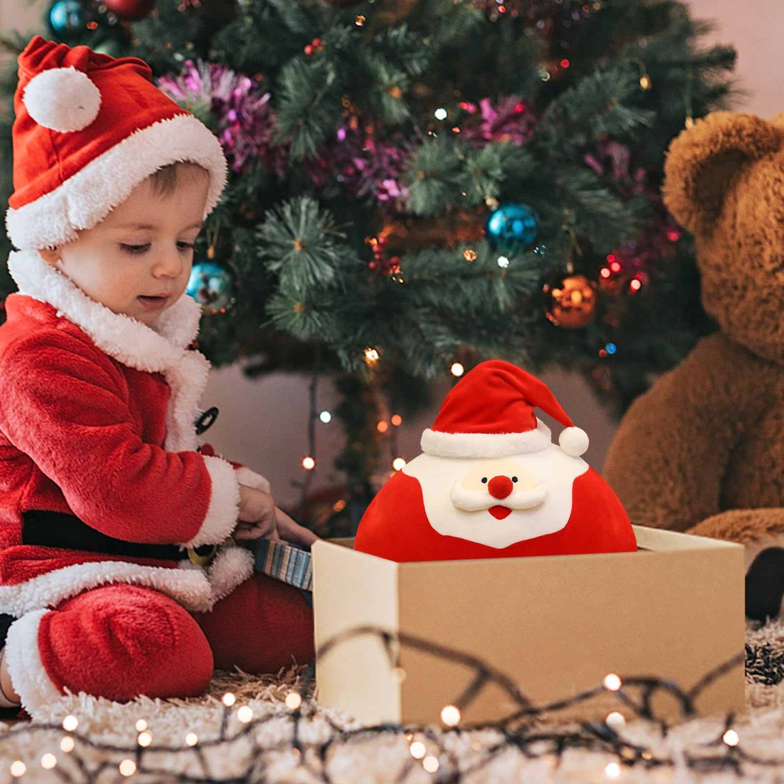 Santa Clause Plush Doll Soft Stuffed Toys W23442
