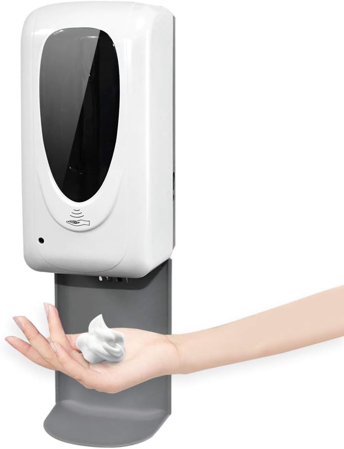 Touchless Automatic Hand Sanitizer Dispenser with Floor Stand and Drip Catcher A9400