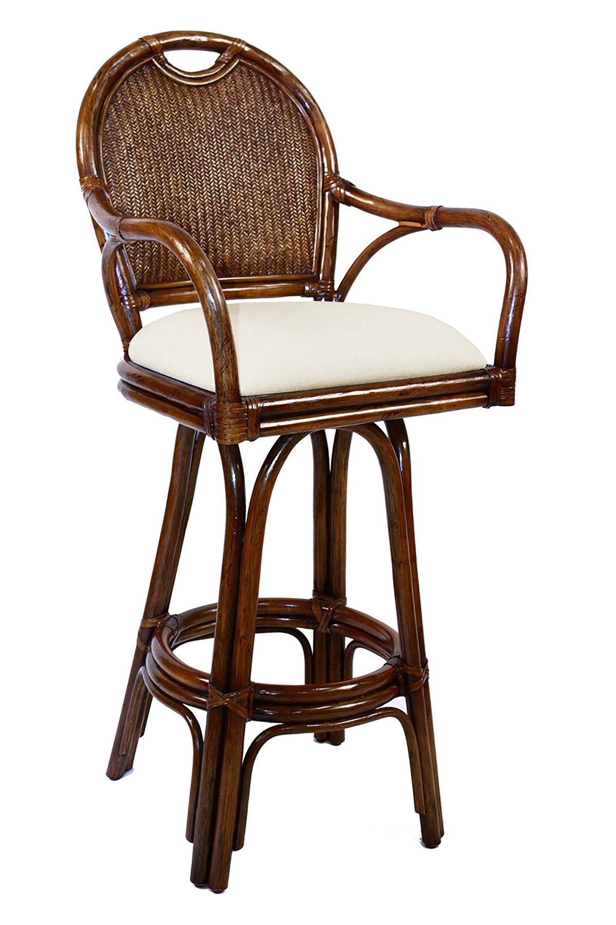 Swivel Rattan Barstool F55283
