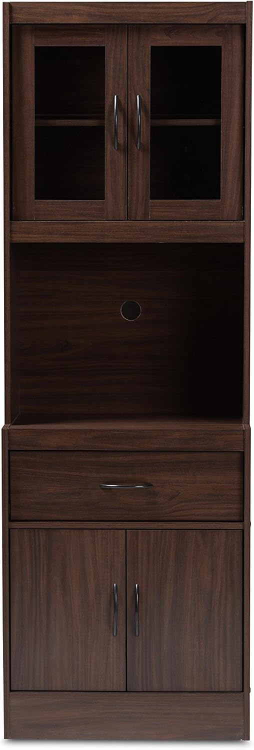 Walnut Brown Kitchen Cabinet D342074
