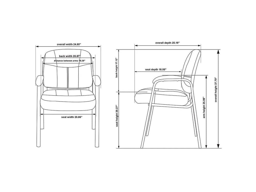 Executive Leather Guest Chair W35497