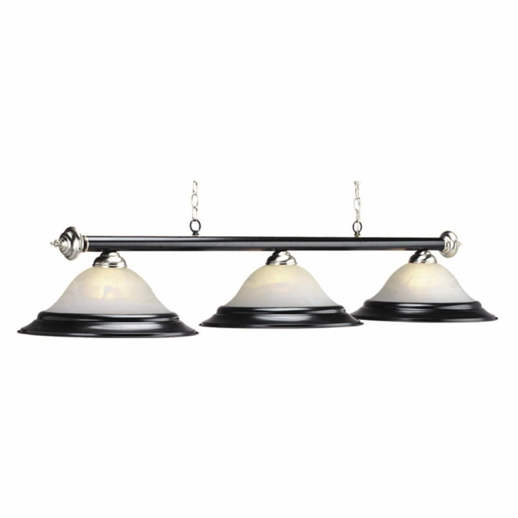 Matte Black / Stainless Billiard Light F78124