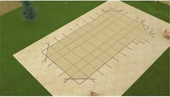 Tan Mesh Inground Safety Cover R259