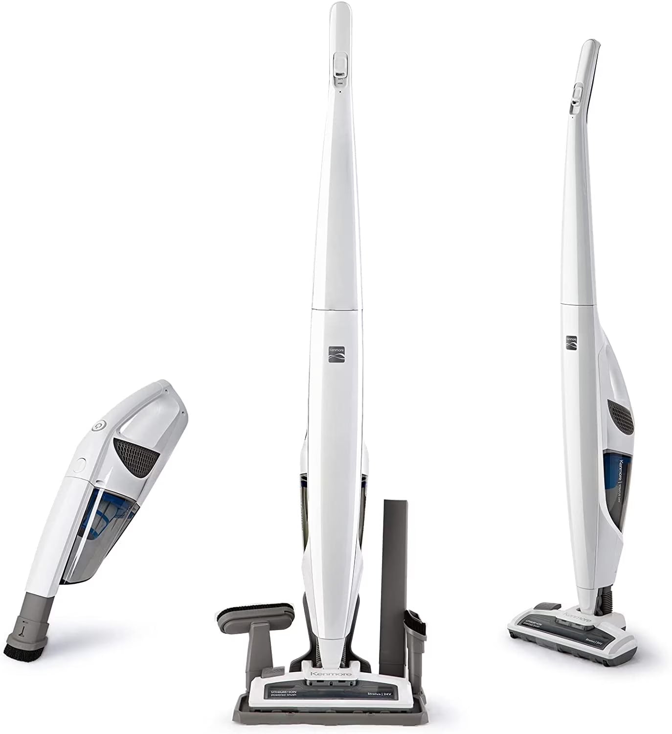 Lightweight Cordless Stick Vacuum Cleaner, White F255625