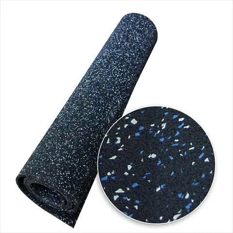 Blue Steel Recycled Rubber Flooring Rolls 120 x 48 x 0.19 in. D447