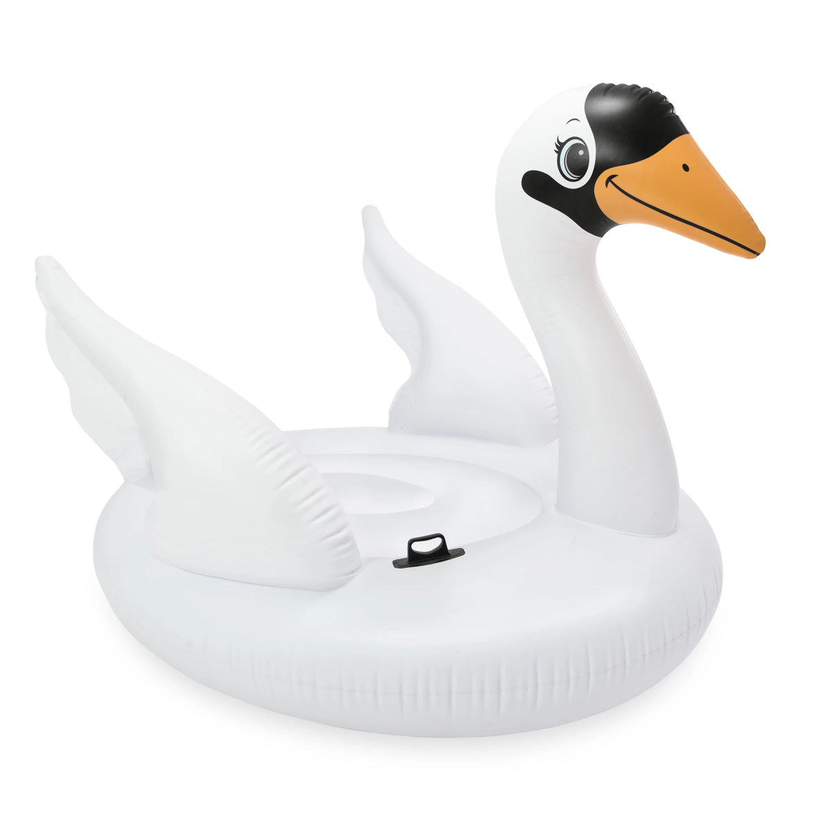 White Mega Swan Inflatable Swimming Pool Toy Float Ride On Kids Raft F24446