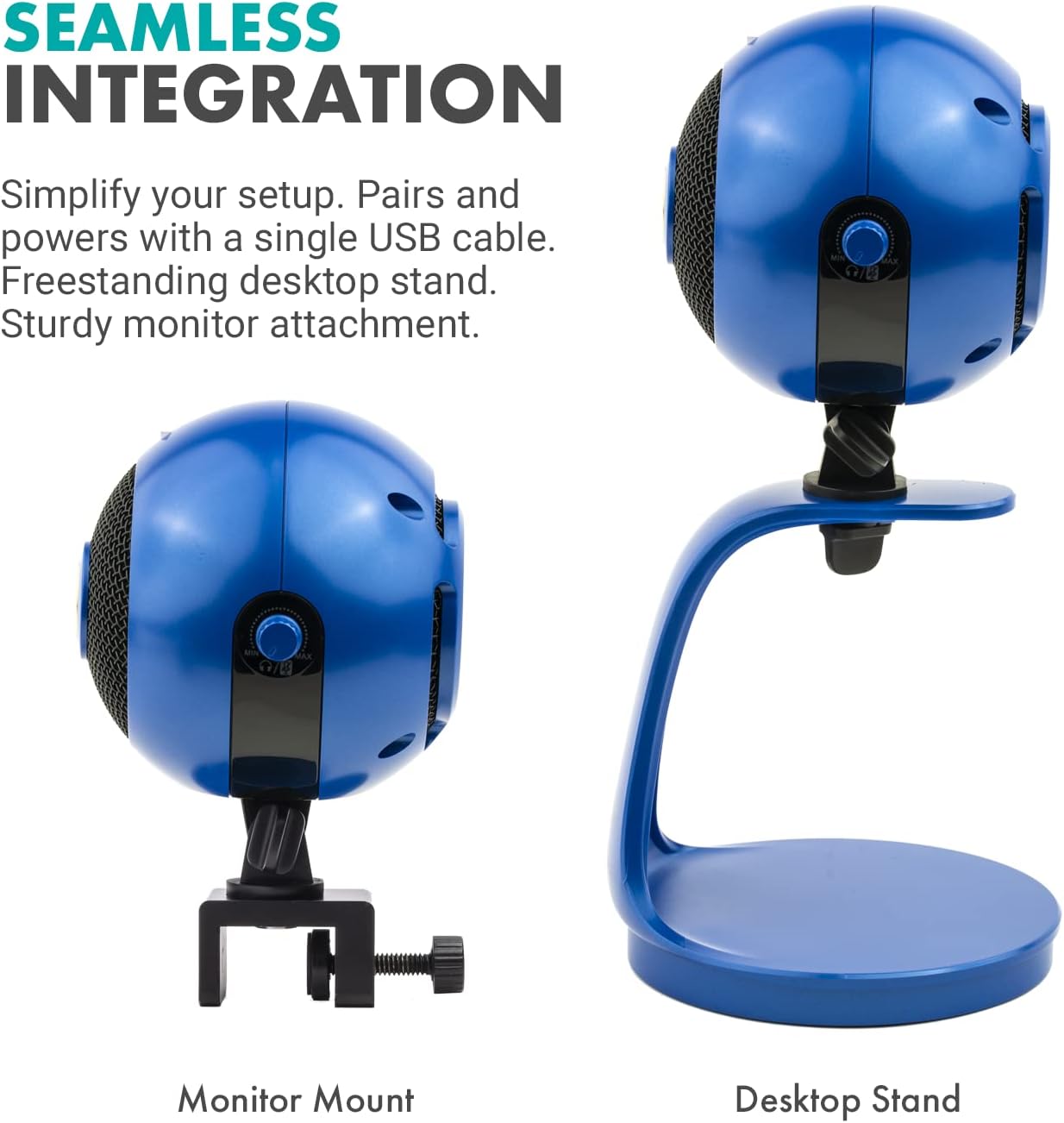 Webcam and Condenser Microphone in Royal Blue Q6741