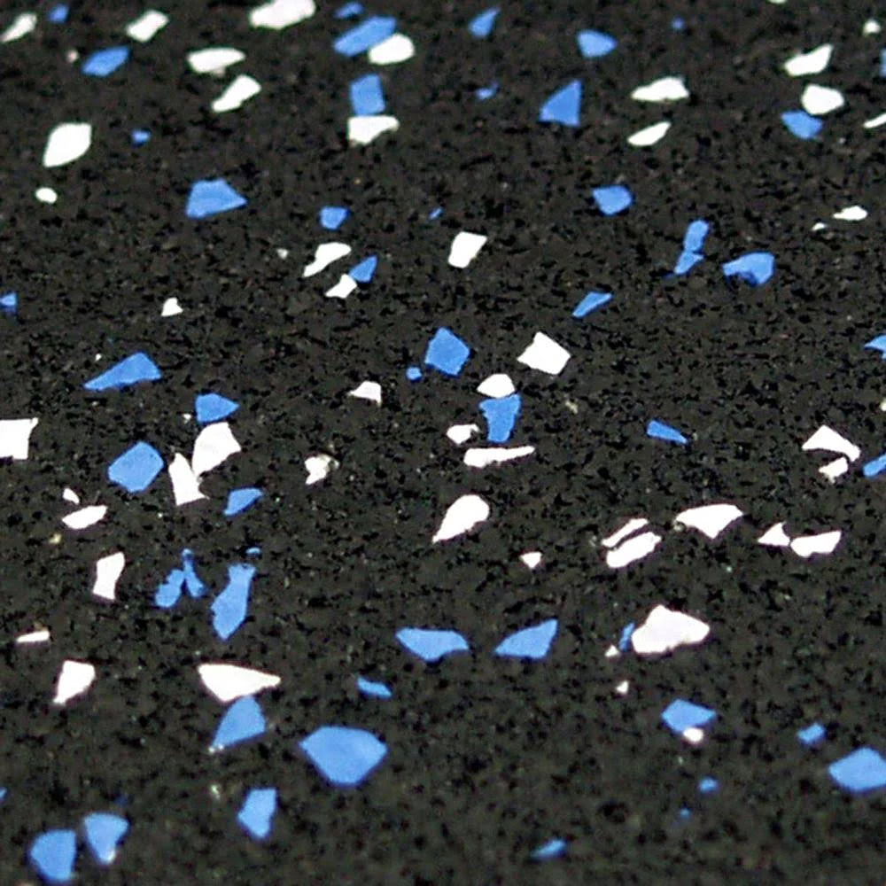 Blue Steel Recycled Rubber Flooring Rolls 120 x 48 x 0.19 in. D447