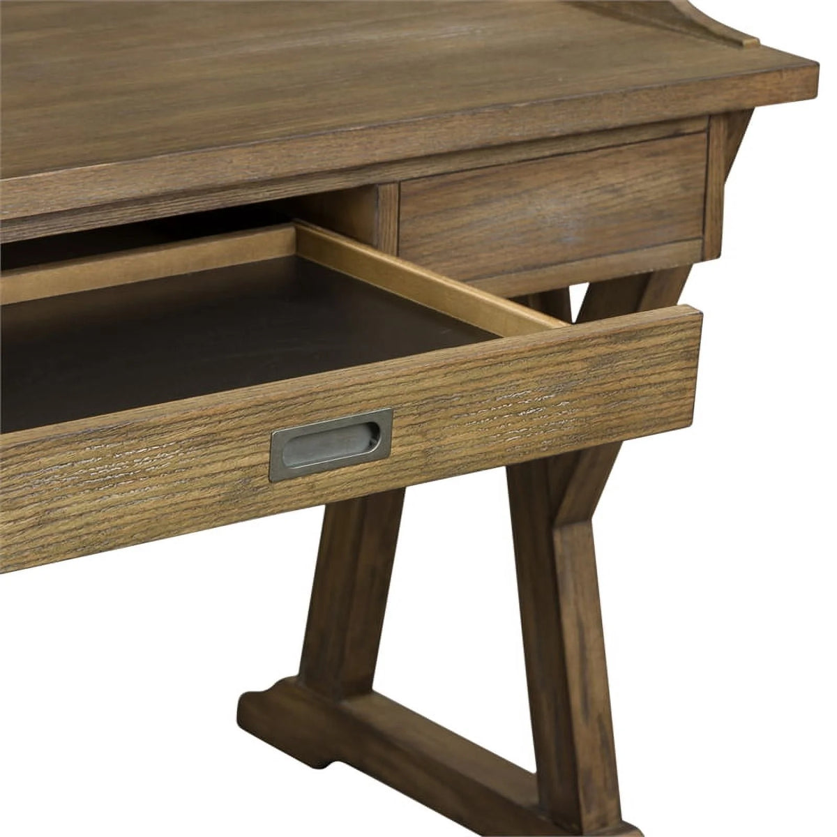 Rustic Saddle Finish Lift Top Writing Desk S74854