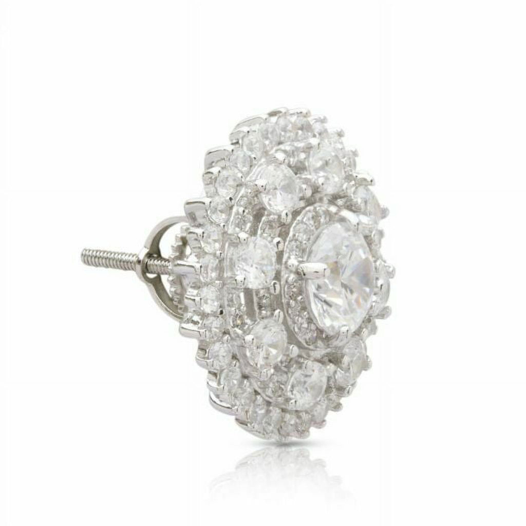 14k White Gold Diamond Stud Earrings F53135