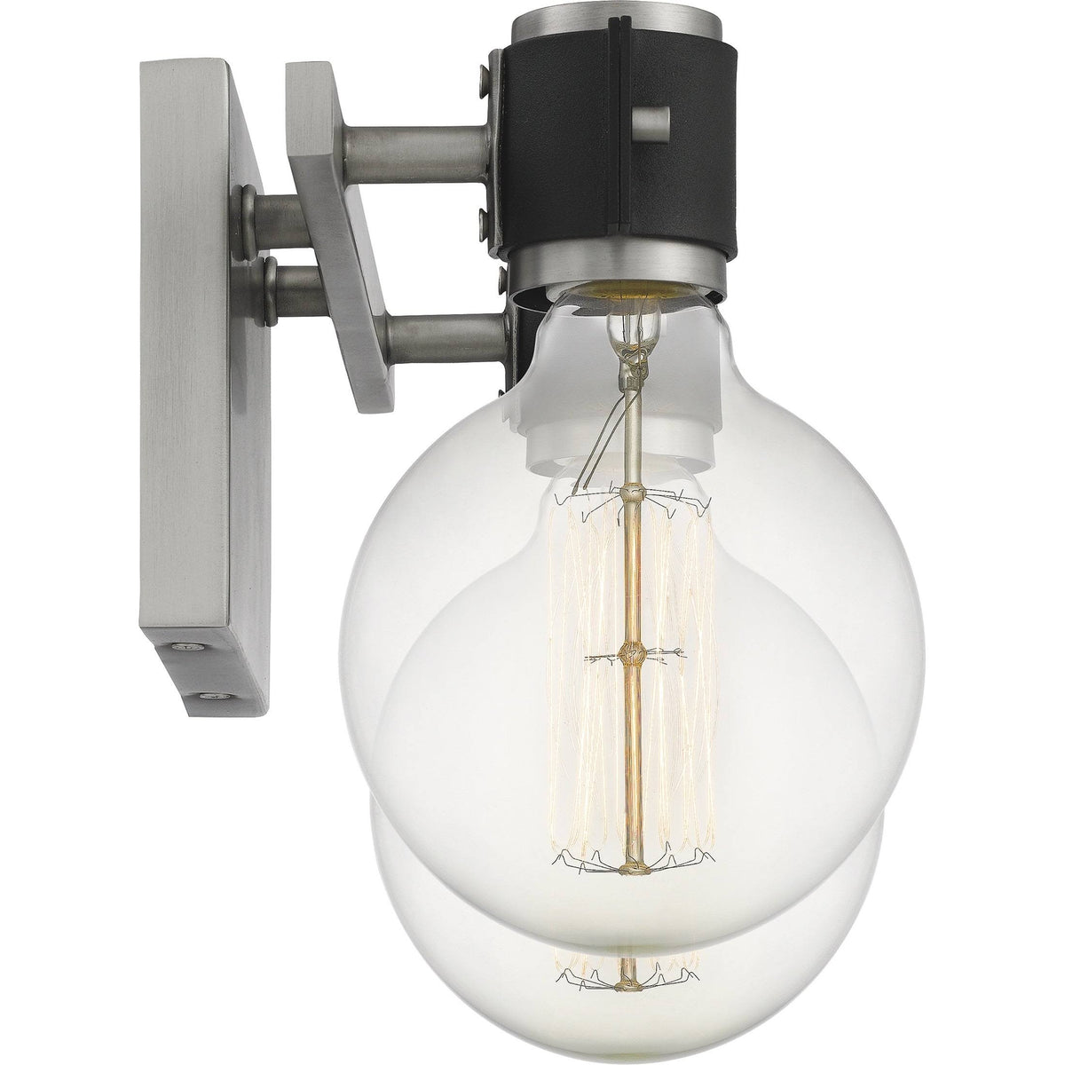 2 Light Antique Nickel Bath X750