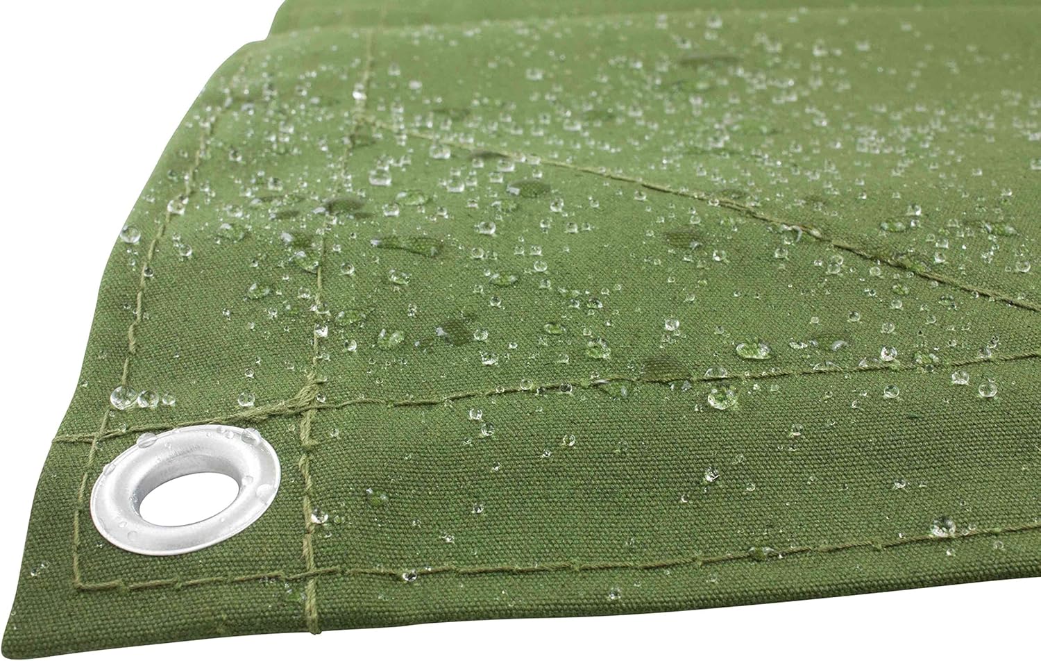 Green Canvas Tarp 12oz Water Resistant 20' x 20' F642600