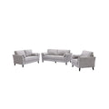 Linen Fabric Sofa Loveseat Chair Set K4912