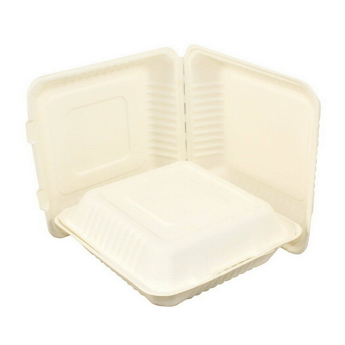 Green Hinged Lid Container (9 inch Square, 200 per CASE) S819292