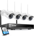 4PACK 1080P HD TVI Security Cameras Waterproof CCTV Cameras W2007