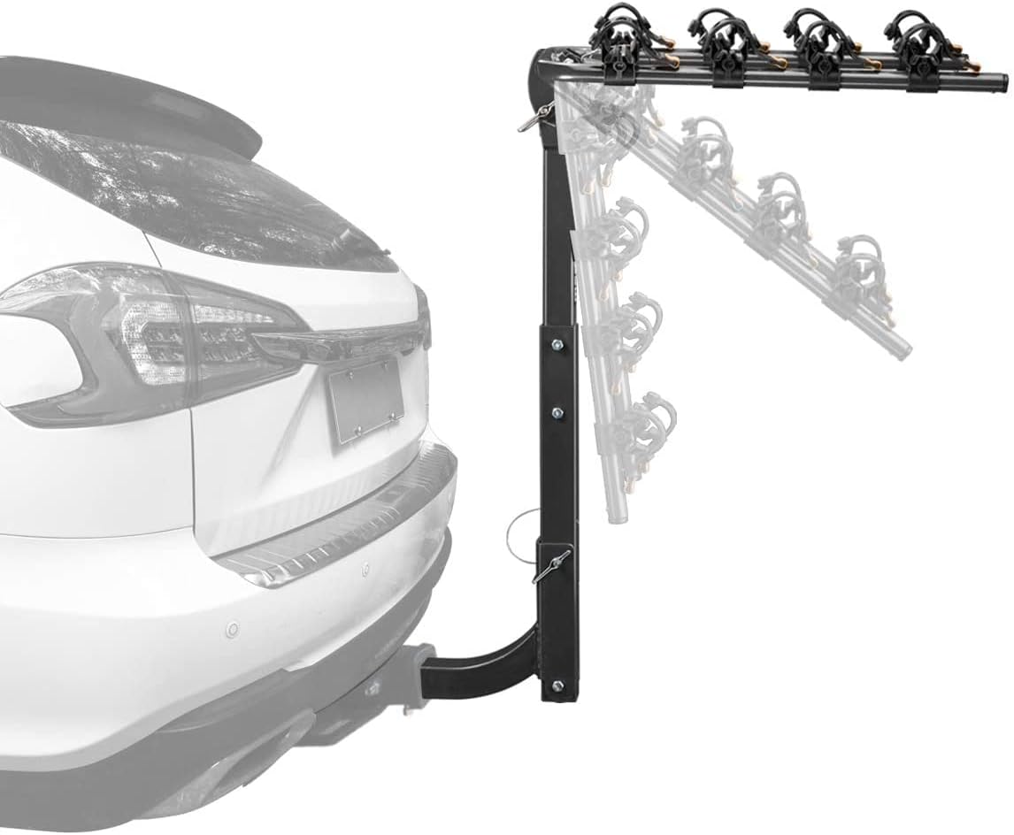 4 Bike Rack for Car Hitch Mount 2'' Hitch Receiver Heavy Duty Bicycle Carrier Rack X6252