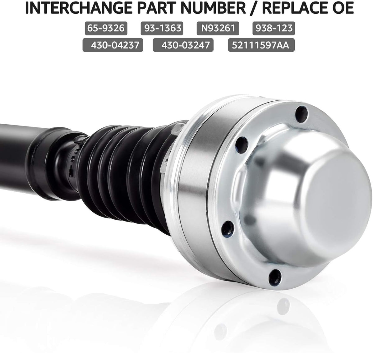 Front Drive Shaft Assembly Compatible with V6 3.7L 2002-2007 Jeep Liberty 4x4 D3421