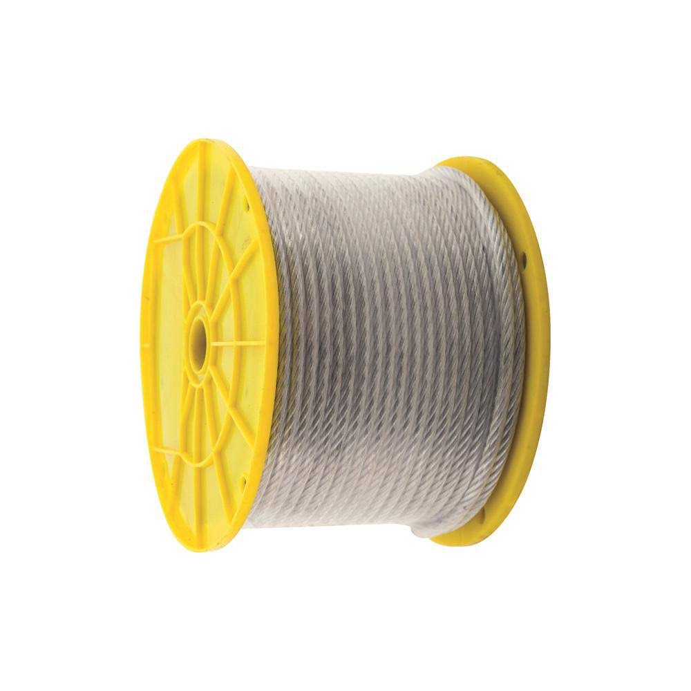 PVC Coated 1/8 inch x 3/16 inch x 250 ft Aircraft Cable L67776