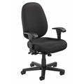 Fabric Task Chair with Black Base T757